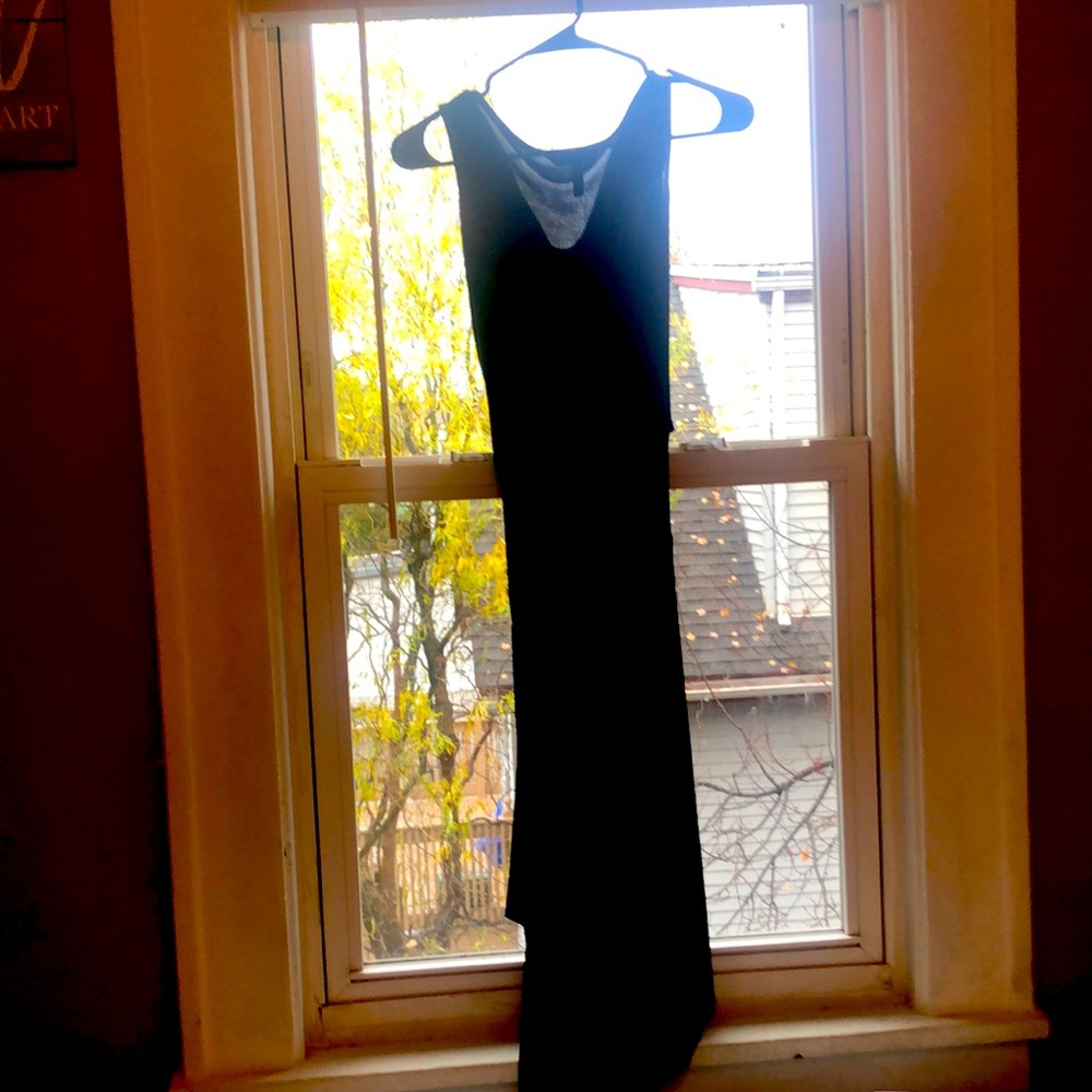 BCBG Asymmetrical Black Dress